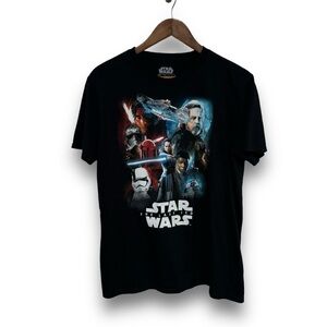 Star Wars The Last Jedi Fifth Sun Movie Promo Graphic T Shirt Size L 21 x 28
